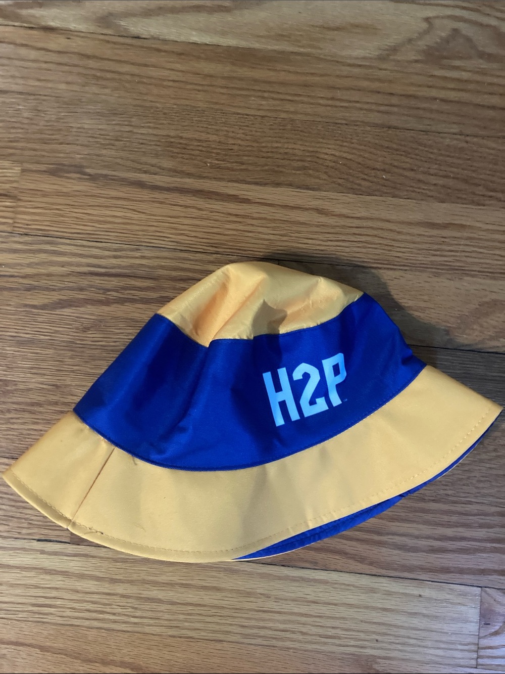 Yellow & Blue Reversible Colorblock Bucket Hat